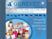 Tablet Screenshot of genevetlimited.com